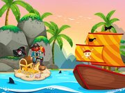 Pirate Travel Coloring Game Online