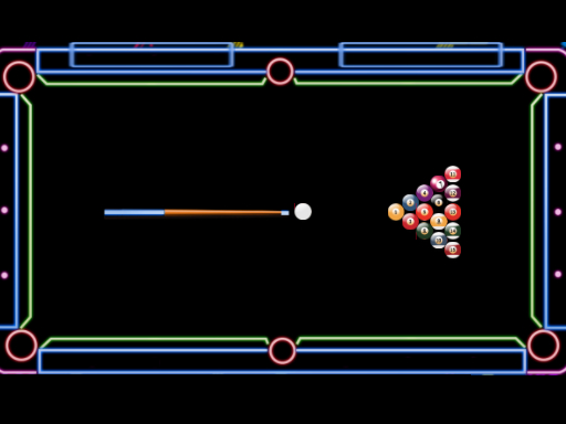 Neon Billiard Game Image Neon Billiard Game